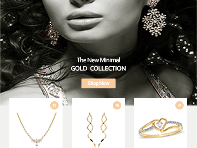 Fashion Jewelry clean daily daily 003 dailyui ecommerce fashion jewellery landingpage minimal onlineshop ui