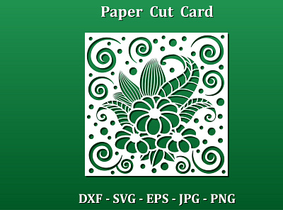 Paper cut Greeting card art deco card greeting card idecorative laser cut panel paper cut