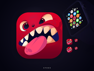 DUI — 005 (#DailyUI - App Icon) app icon challenge dailyui design icon illustration monster