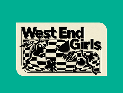 West End Girls branding design graphic design illustration logo typography vector