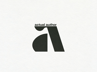 Actual Author Logo app branding design graphic design illustration logo typography ui ux vector