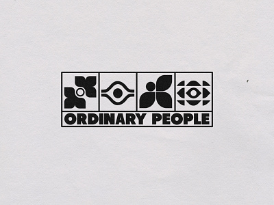 Ordinary People Logo app branding design graphic design illustration logo typography ux vector