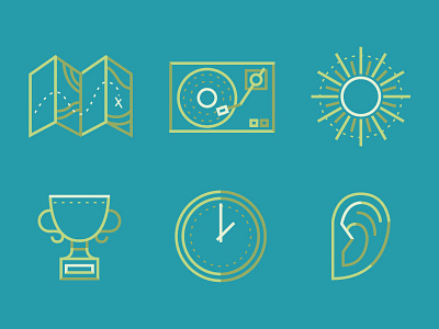 Everyday Icons design fun icons illustration lines turntables