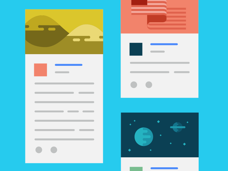 News Feeds by Philip Schorr on Dribbble