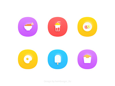 Food chips cookie drumstick egg ice cream icon photoshop watermelon juice