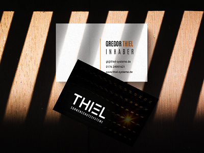 Business cards Thiel branding business cards design logo typography