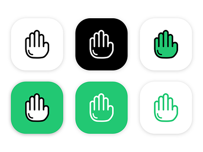 Commeth Logo app come hand icon logo