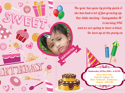 Birthday Invitation birthday birthday bash birthday flyer invitation
