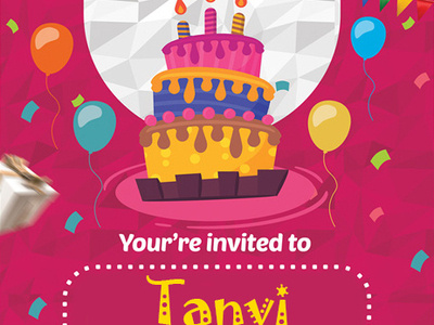 Invited birthday invitation card