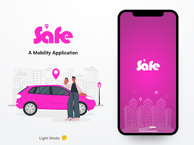 Safe Splash Screen and Logo 3d app branding design illustration logo ui ux