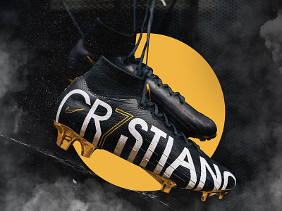 Cristiano Ronaldo Nike Boot ad design branding design graphic design illustration nike photography soccer sport ad sport design