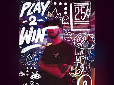 “PLAY 2 WIN” illustration