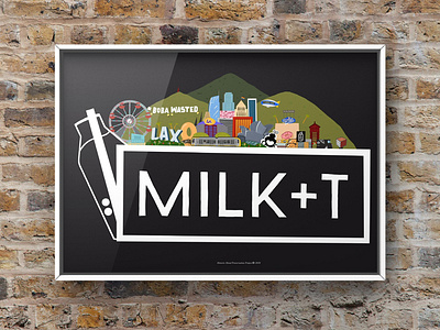 Milk+T Boba Mural & Poster Design