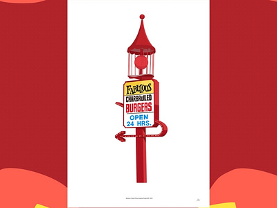 Fabulous Burgers print illustration design art branding branding identity design graphic design illustration logo logo design poster art typography vector