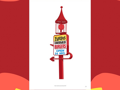 Fabulous Burgers print illustration design