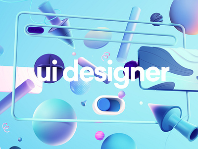 Job Ad Series: UI Designer 3d illustration photoshop post process rendering