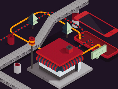 WIP It! Artwork we are currently working on. flat illustration isometric
