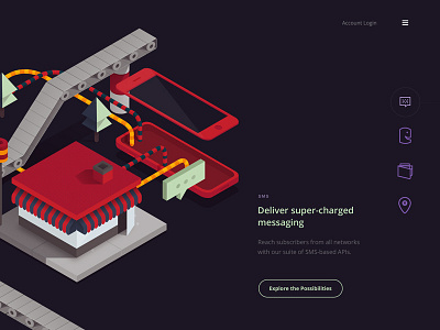 WIP It! Artwork applied flat illustration isometric web