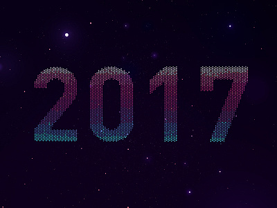 A year to look forward to. 2017 dots procedural retro