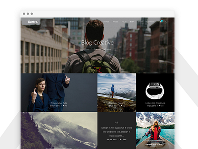 Sartre Multipurpose HTML Template Blog Edition