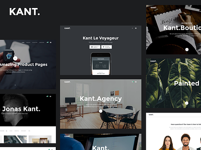 Kant - A Multipurpose Template For Startups And Freelancers agency commerce creative css3 htm5 multipurpose personal portfolio small business startup