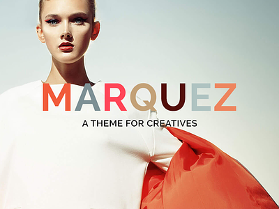 Marquez WordPress Theme Logo Variation logotype minimal typography wordpress