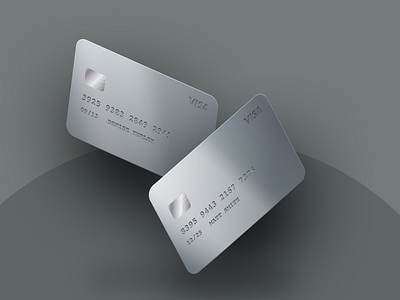 Metallic Credit Card Design