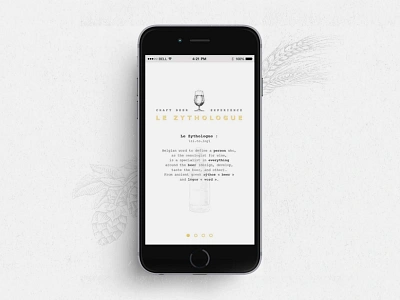 Le Zythologue app beer bottle craft craft beer discover hops malt shanghai ui user interface
