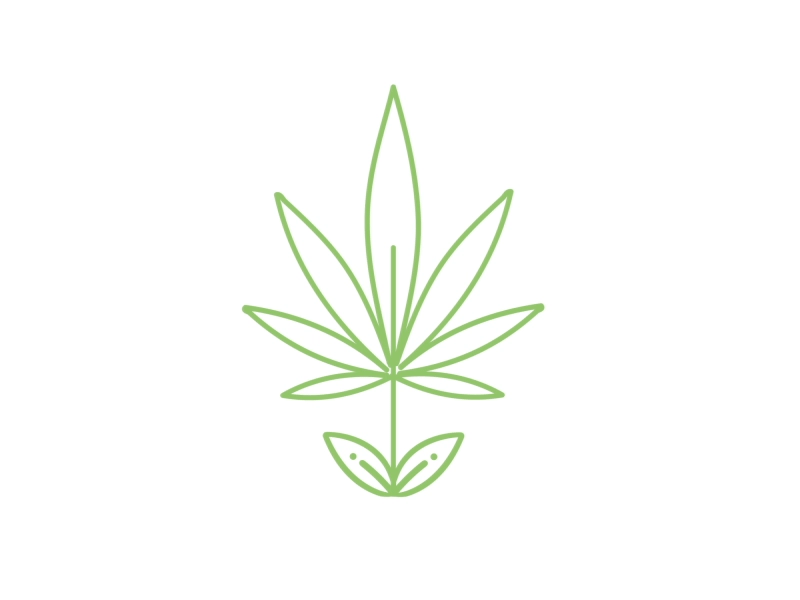 Cannabis Commons animation cannabis leaf medical motion strain ui ux website weed