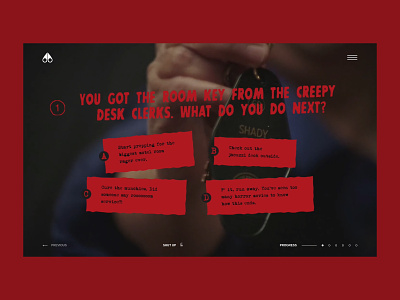Moose Knuckles - Shady Maple Motel blood clothe horror motel question quiz scary slasher wtf