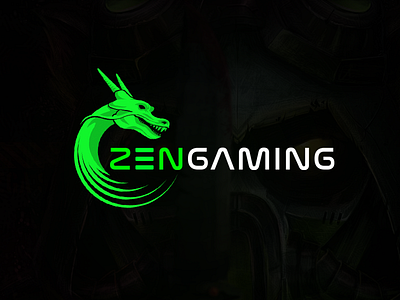 ZENGAMING rebranding dragon esports gaming green logo zen zengaming