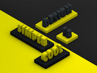 Type Tue - Simple Design 3d type cinema4d cr6 type type tuesday typography
