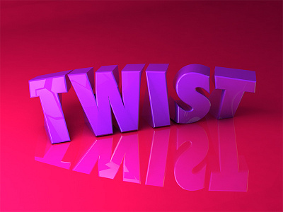 Type Tues - Twist 3d type blocks cinema4d cr6 type isometric type tuesday typography