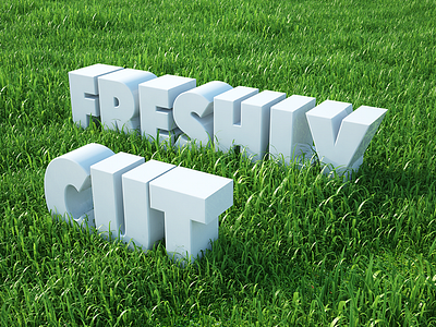 Type Tues - Freshly Cut 3d blocks cinema4d cr6 isometric tuesday type typography