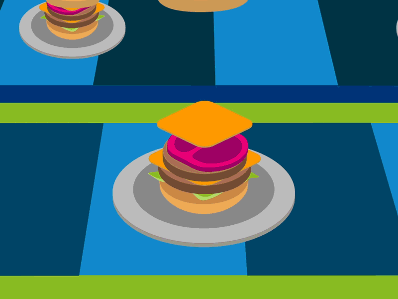 TGIF - Burger Fridays!? animated animation cr6 design friday gif graphics mograph motion physics tgif