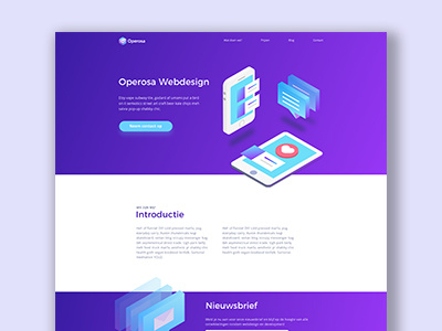 Operosa Webdesign - Landing page branding isometric landing landingpage webdesign