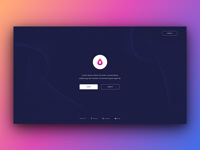 Landingpage Portal brand branding gradient illustration landingpage ui webdesign