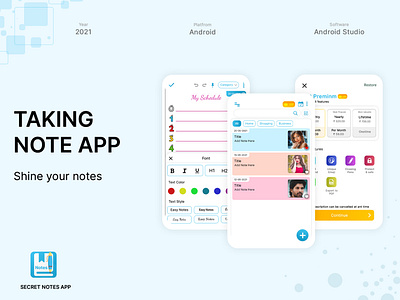 Taking Notes mobile app