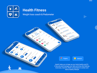 Health Fitness mobile app application branding fitness graphic design gym mobile app ui ui ux design