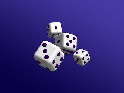 3D Dice model 3d art branding casino dice gambling illustration