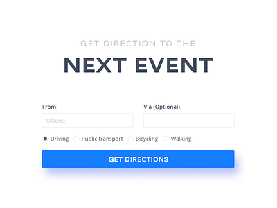 Directions blue clean directions event direction events map white