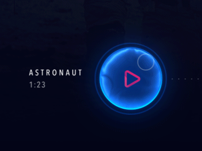 Slide To Play astronaut beam futuristic glow play player slide slide to play video