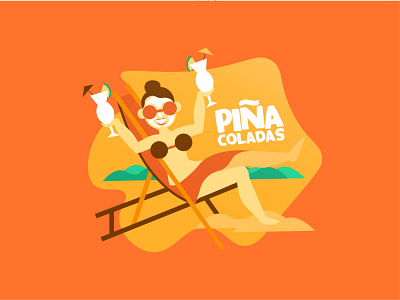 Do You Like Piña Coladas? illustration pina colada sticker sticker design stickers