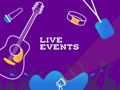 Live Events concerts event marketing events icon design live events