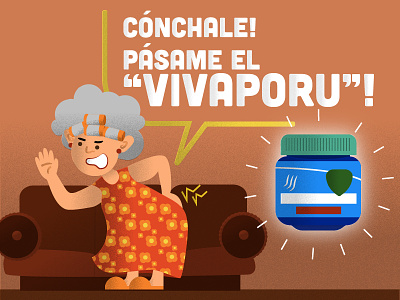 Vivaporu grandma hispanic hispanic heritage month illustration latinx slang spanglish spanish