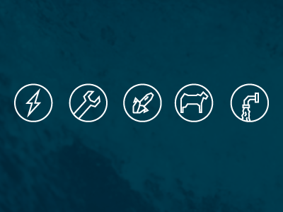 Water Use Icons