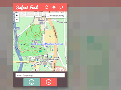 Safari Feed flat maps responsive san diego zoo