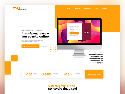 Landing Page - Yazo.online branding landing page ui web design webdesign