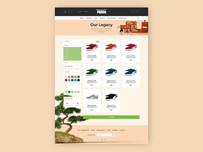 Puma In Cycle WebSite environment nature puma recycle shoes site ui ux web