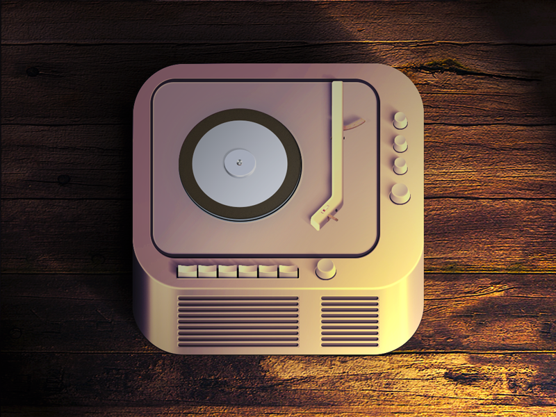 Snow Whites Coffin illustration ipad interface mobile appstore icons ui braun reflections russia moscow app icon highlight shadow light buttons record retro music graphicdesign artwork vector details texture glass design app icon iphone ios